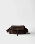 Medium Prada Explore nappa leather shoulder bag with flap